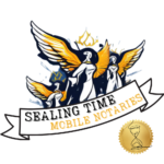 Sealing Time Mobile Notaries / Notary Apostille Agents 3 angels notary logo